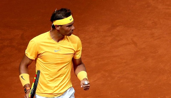 Rafa Nadal debuta en Roma con paliza a Dzhumhur | 6-1 y 6-0