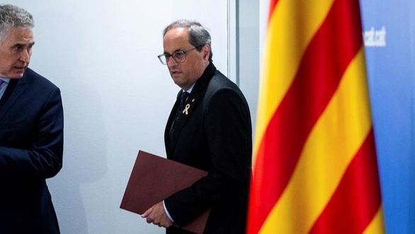 Torra pide a los empresarios catalanes adhesión al secesionismo