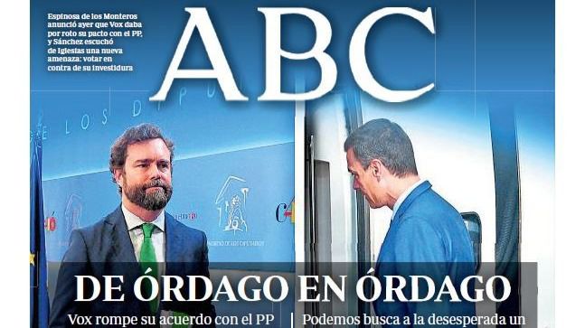Portadas de los periódicos del miércoles 26 de junio