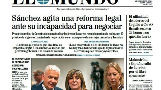 Ensalada de odios, vetos personales, bloqueo total