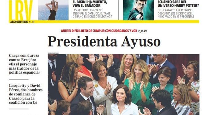 Las portadas de este jueves 15 de agosto