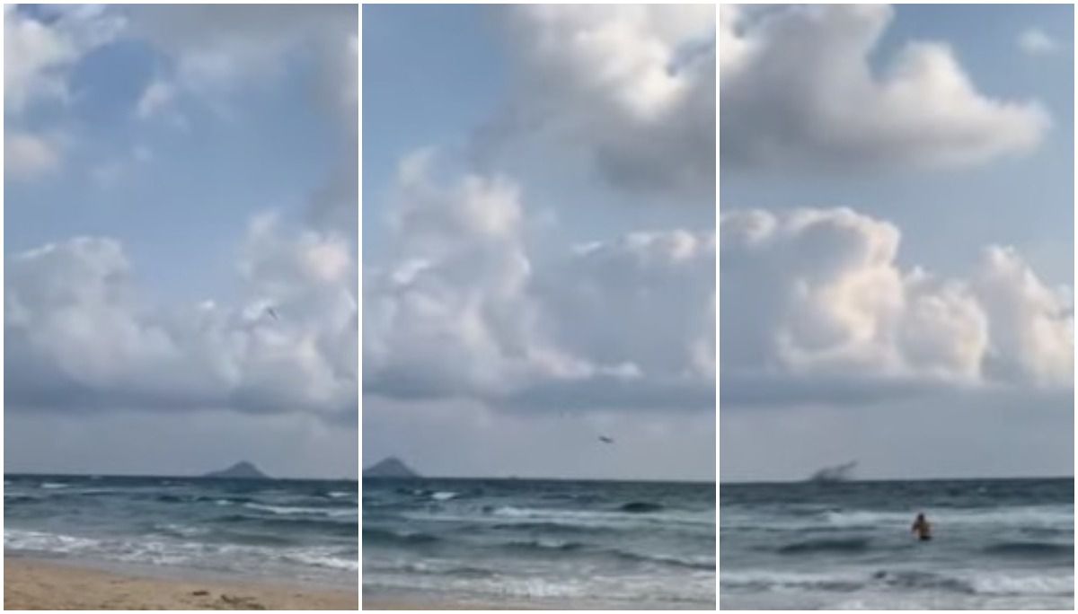 Muere el piloto del avión que cayó al agua en La Manga