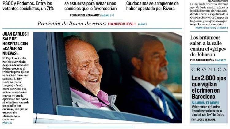 Las portadas de los periódicos de hoy, domingo 1 de septiembre
