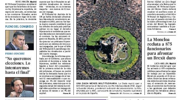 Las portadas de los periódicos de hoy, jueves 12 de septiembre