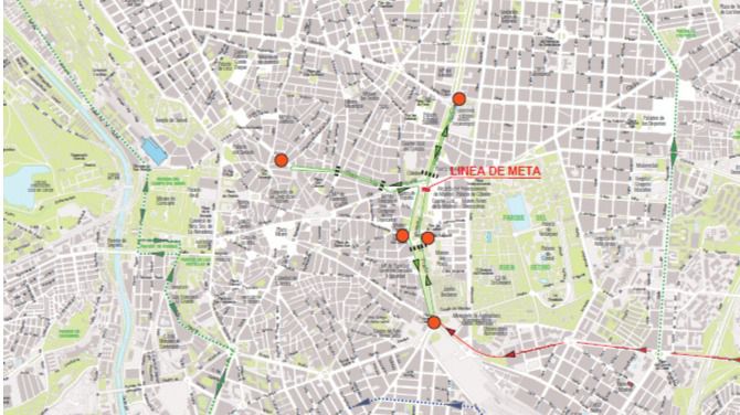 Cortes de tráfico en Madrid por la llegada de la etapa final de la Vuelta