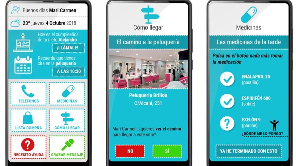 Un aplicación y un dispositivo para mejorar la calidad de vida de enfermos de Alzheimer