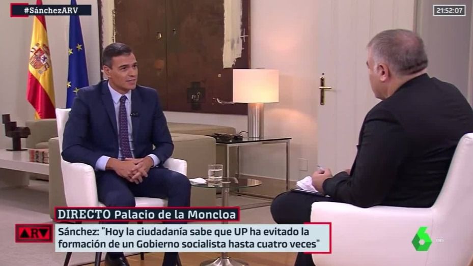La entrevista de Ferreras a Sánchez, entre lo más visto