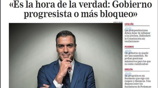 Sánchez se deja querer en La Razón
