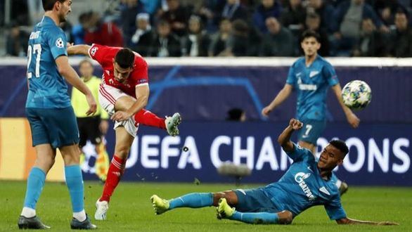 El Zenit acelera hacia la siguiente fase y complica al Benfica | 3-1