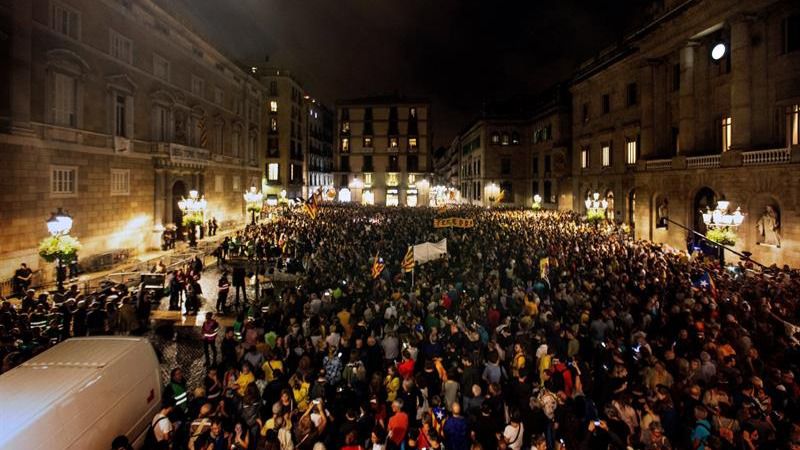 Cataluña se manifiesta contra la sentencia del procés