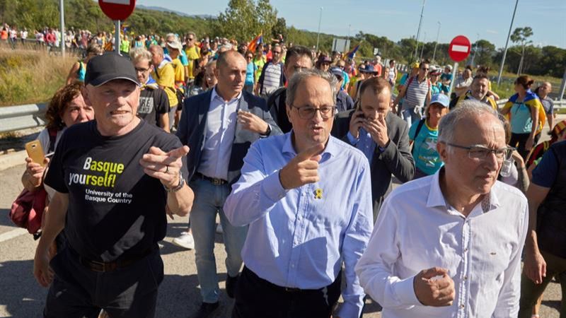 Torra evita condenar la violencia: 