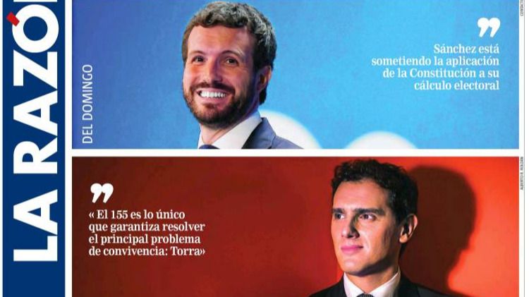Las portadas de este domingo, 3 de noviembre