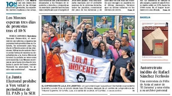 Las portadas de los periódicos de este sábado