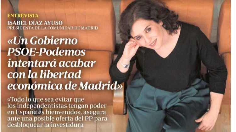 Las portadas de los periódicos de este domingo 24 de noviembre