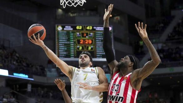 Euroliga. El Real Madrid acelera para abrasar al Olympiacos | 93-77