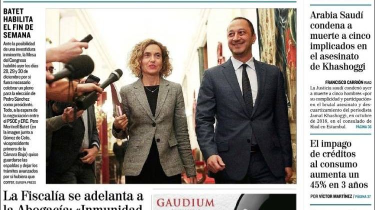 Los periódicos de este martes 24 de diciembre