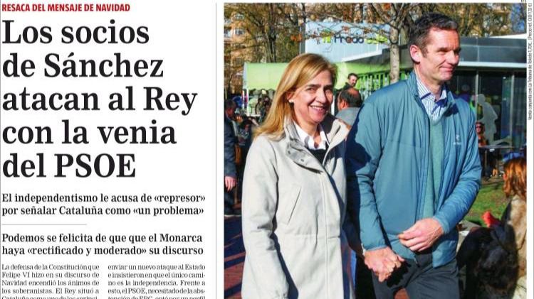Las portadas de los periódicos de hoy, jueves 26 de diciembre