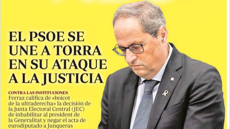 Las portadas de los periódicos de este sábado 4 de enero