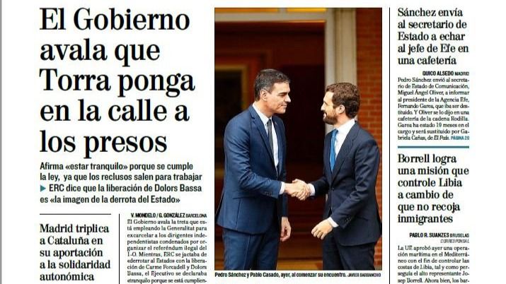 Las portadas de los periódicos de este martes, 18 de febrero