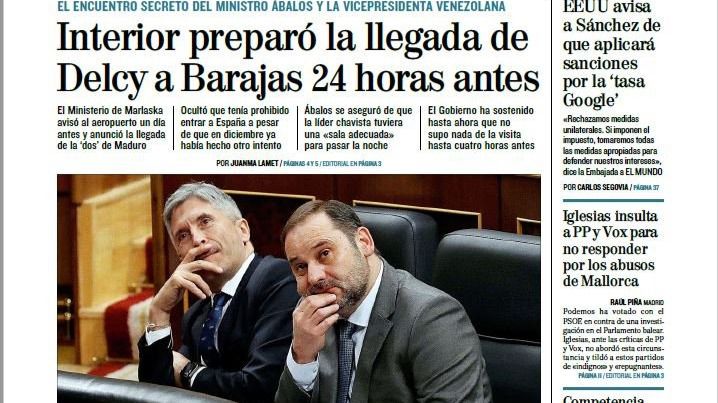 Las portadas de este jueves, 20 de febrero