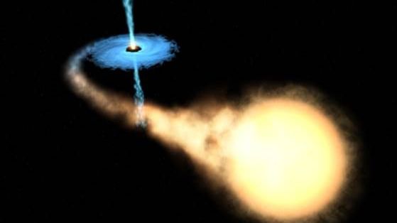 Observan durante seis meses cómo un agujero negro expulsa materia al universo