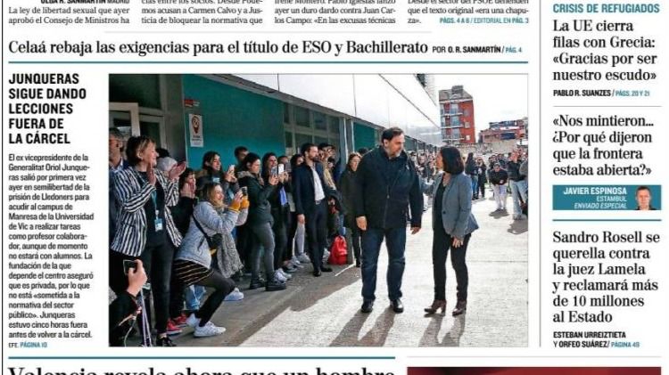 Las portadas y los titulares destacados de los periódicos de este miércoles