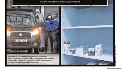 Las portadas de los periódicos del miércoles, 25 de marzo