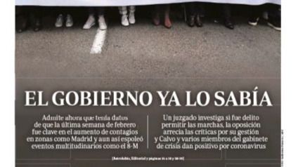 Las portadas de los periódicos de este jueves, 26 de marzo