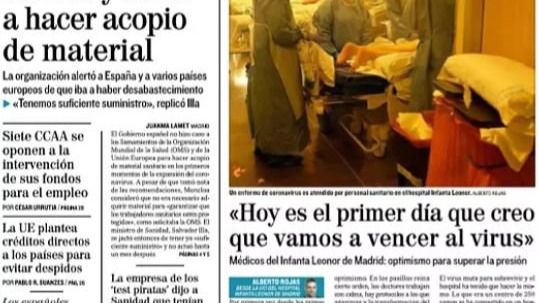 Las portadas de los periódicos de este jueves, 2 de abril