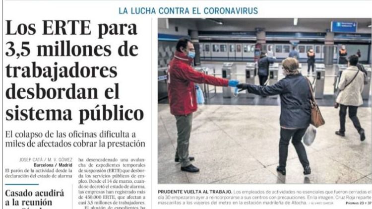 Las portadas de los diarios de este martes, 14 de abril