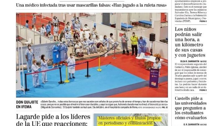 Las portadas de los periódicos del viernes, 24 de abril