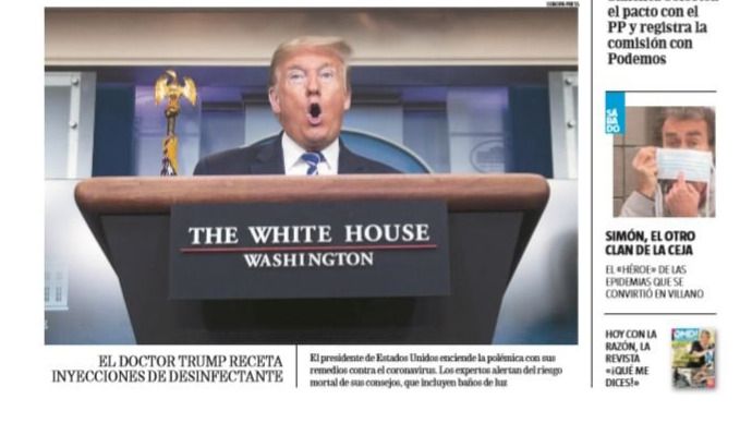 Portadas de los periódicos de este sábado, 25 de abril