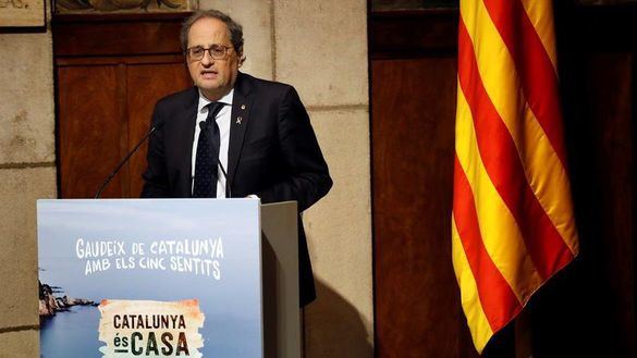 Torra invita a veranear en Cataluña: 