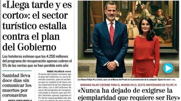 Las portadas de los periódicos de este viernes 19 de junio