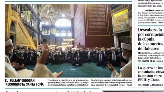 Las portadas de los periódicos de este sábado, 25 de julio