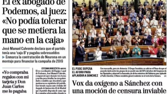 Las portadas de los periódicos de este jueves, 30 de julio