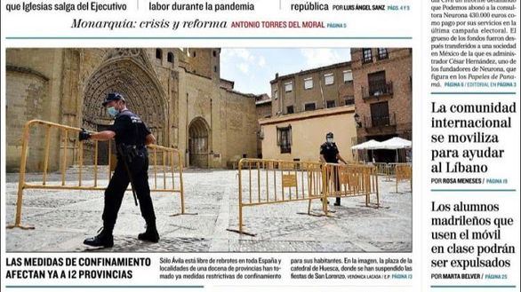 Las portadas de este lunes, 10 de agosto