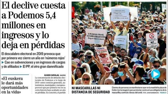 Las portadas de los periódicos de este lunes, 17 de agosto