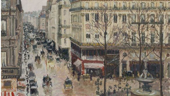 Rue Saint-Honoré por la tarde. Efecto de lluvia , de Pissarro, seguirá en el Thyssen