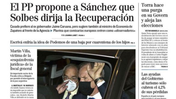 Las portadas de los periódicos de este viernes, 4 de septiembre