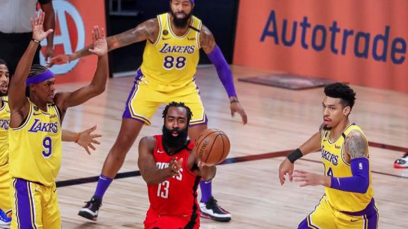 NBA Playoffs . Los Lakers sonrojan a la defensa y el plan de los Rockets para escaparse