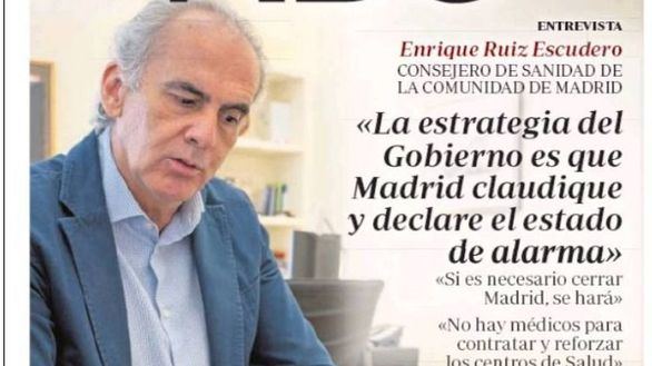 Las portadas de los periódicos de este domingo 20 de septiembre