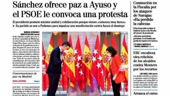 Las portadas de los periódicos de este martes 22 de septiembre