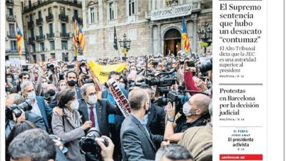 Las portadas de los periódicos de este martes 29 de septiembre