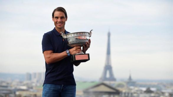 Nadal, otra vez ante la Torre Eiffel y el mensaje de la mujer de Djokovic
