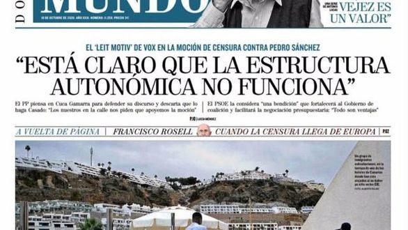 Las portadas de los periódicos de este domingo