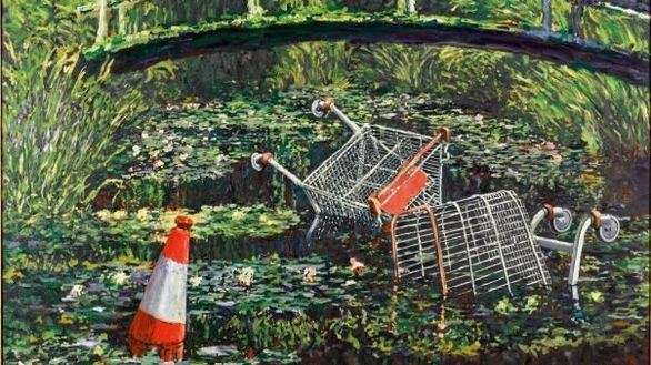 Un 'monet' interpretado por Banksy, vendido por 8,3 millones de euros
