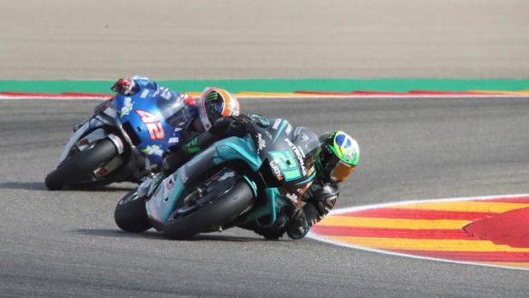 GP Teruel. Morbidelli triunfa pero Rins y Mir se aferran al podio