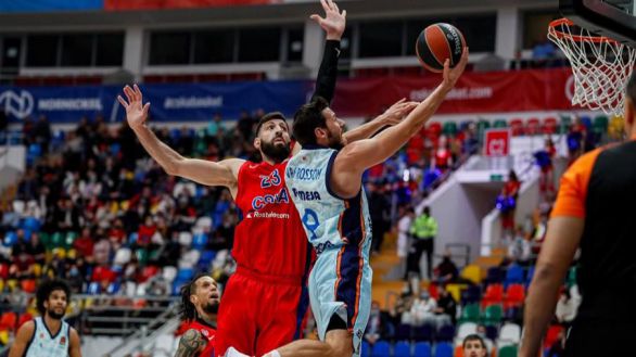 Euroliga. El Valencia Basket no llega a la orilla en casa del CSKA | 84-75