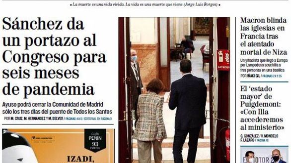 Las portadas de los periódicos de este viernes 30 de octubre